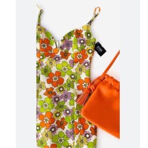 Zara NEW Floral printed Mini Dress XS